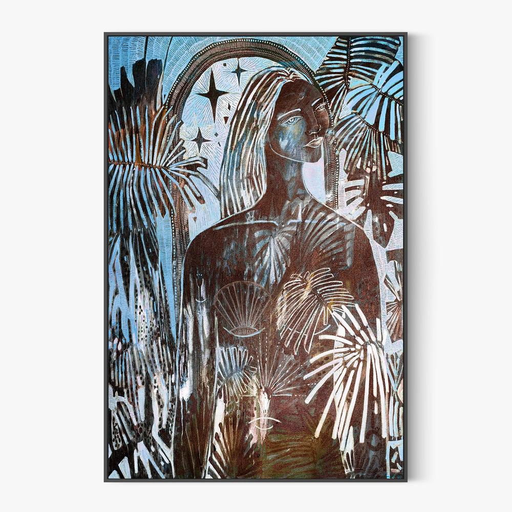 Unveil, Blue Tone-by-Amanda Skye-wall-art-print-canvas-poster-framed-Gioia