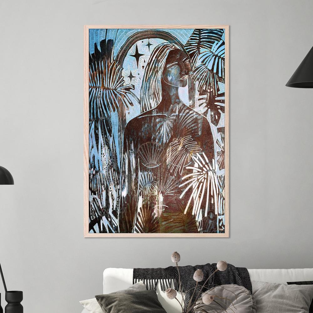 Unveil, Blue Tone-by-Amanda Skye-wall-art-print-canvas-poster-framed-Gioia