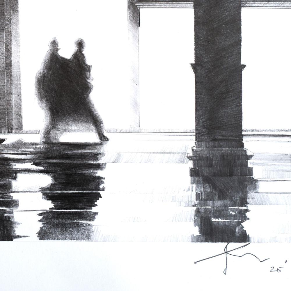 Venice Rainy Evening-by-Nigel Bailey Original Art-wall-art-print-canvas-poster-framed-Gioia