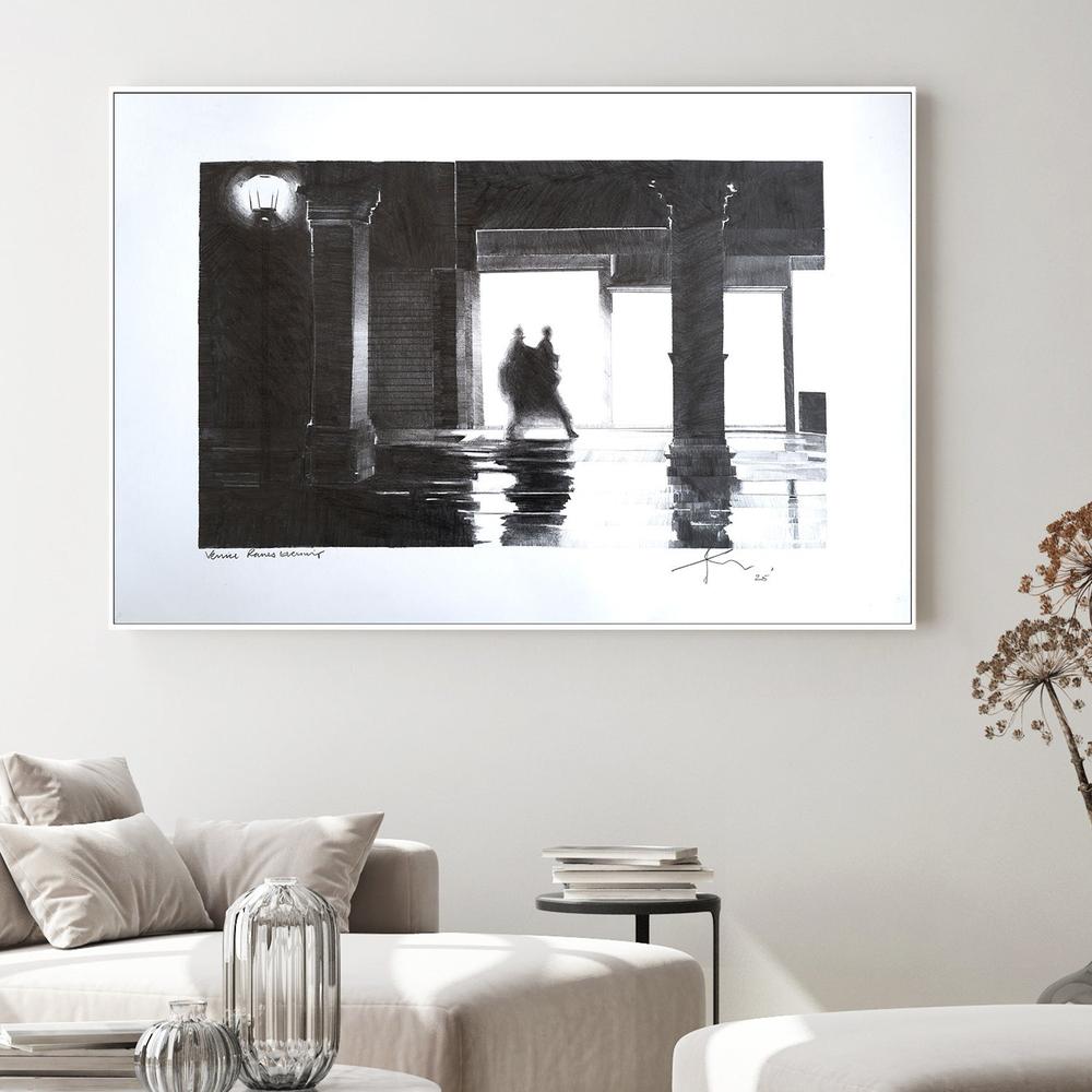 Venice Rainy Evening-by-Nigel Bailey Original Art-wall-art-print-canvas-poster-framed-Gioia