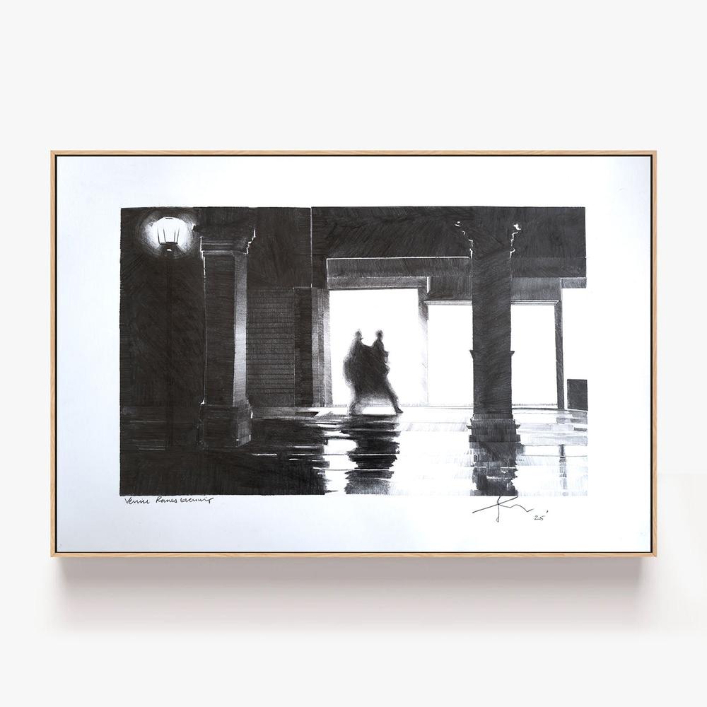 Venice Rainy Evening-by-Nigel Bailey Original Art-wall-art-print-canvas-poster-framed-Gioia