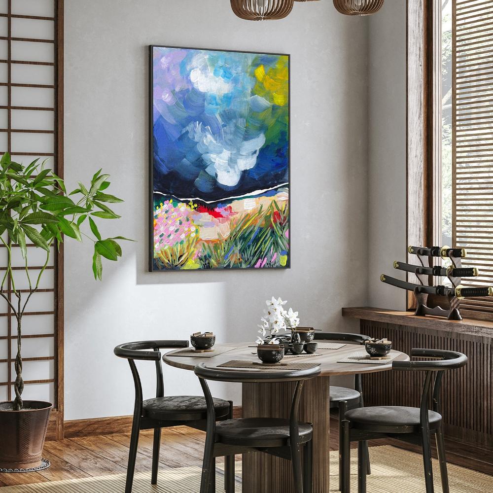 Vibrant Abstract Field Sky-by-Dirkie Nell-wall-art-print-canvas-poster-framed-Gioia