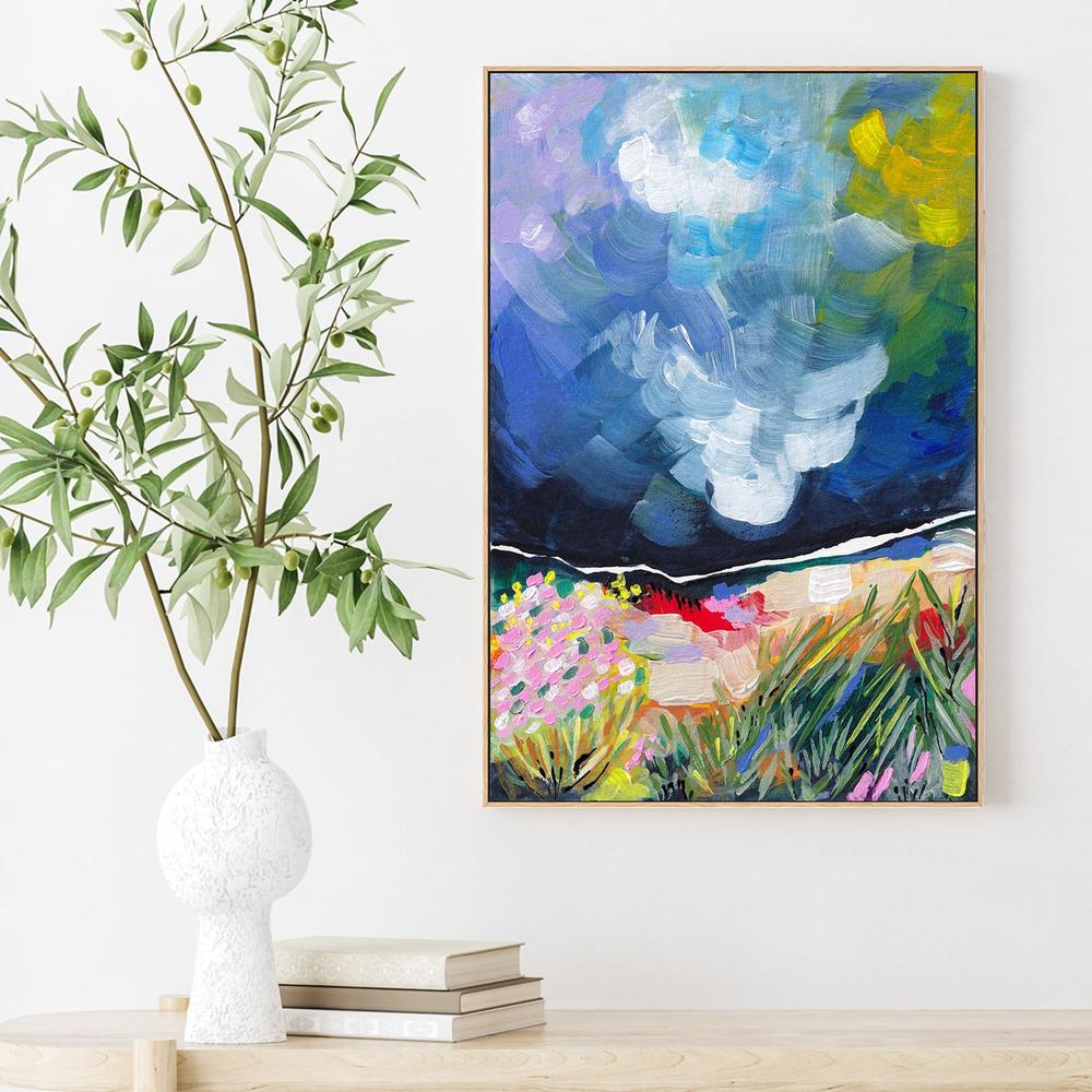 Vibrant Abstract Field Sky-by-Dirkie Nell-wall-art-print-canvas-poster-framed-Gioia