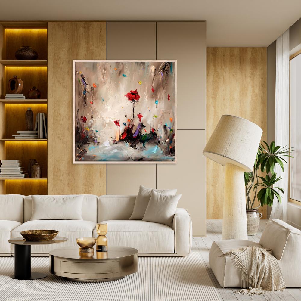 Vibrant Abstract Flowers-by-Stanislav Lazarov-wall-art-print-canvas-poster-framed-Gioia