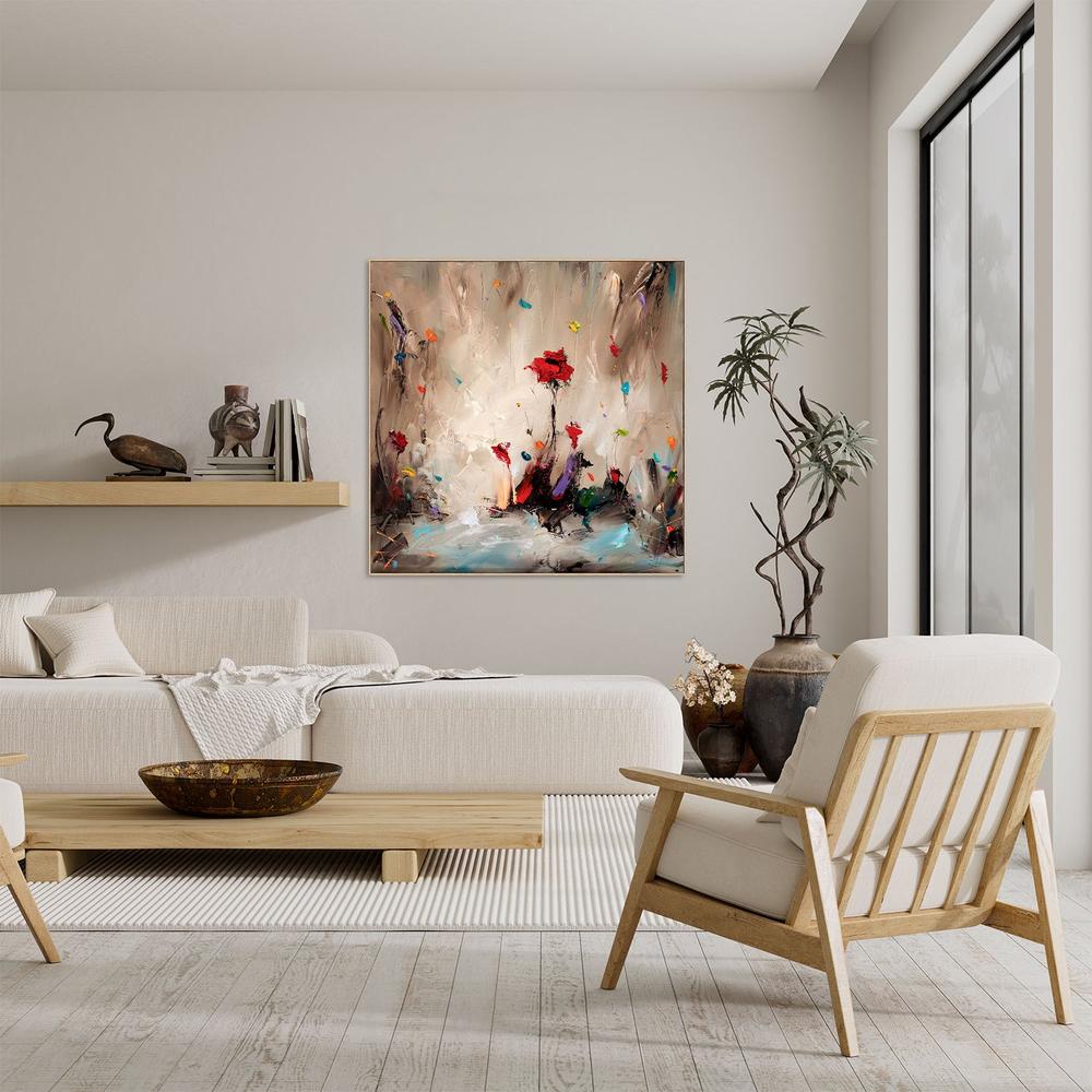 Vibrant Abstract Flowers-by-Stanislav Lazarov-wall-art-print-canvas-poster-framed-Gioia