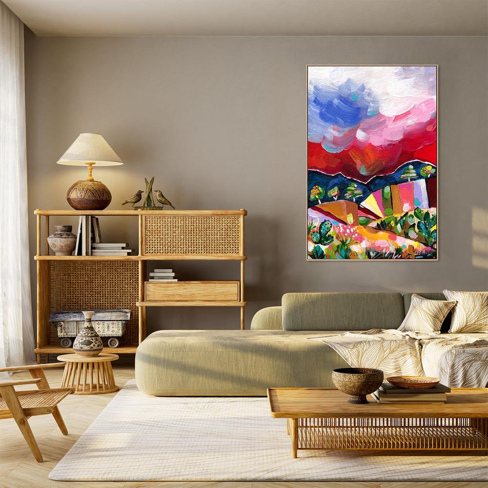 Vibrant Desert Landscape-by-Dirkie Nell-wall-art-print-canvas-poster-framed-Gioia
