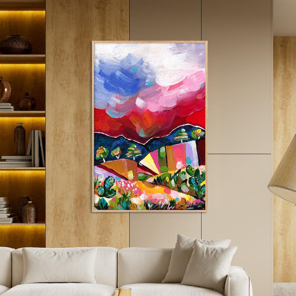 Vibrant Desert Landscape-by-Dirkie Nell-wall-art-print-canvas-poster-framed-Gioia