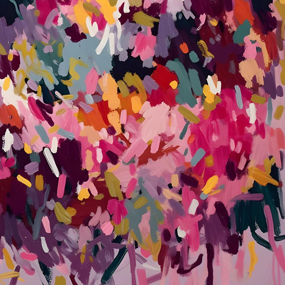 Vibrant Floral Abstract-by-Edie-wall-art-print-canvas-poster-framed-Gioia