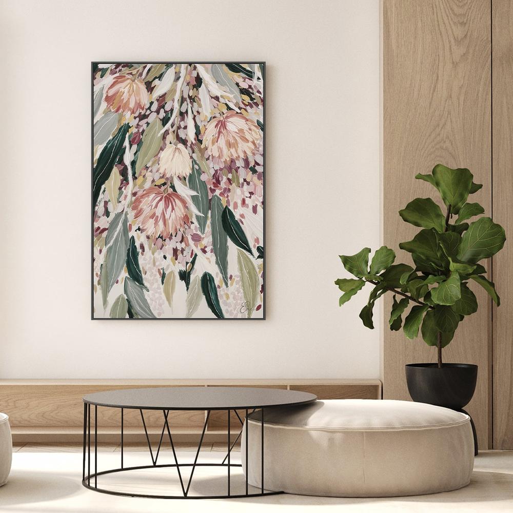 Vibrant Floral Cascade, Style A-by-Edie-wall-art-print-canvas-poster-framed-Gioia