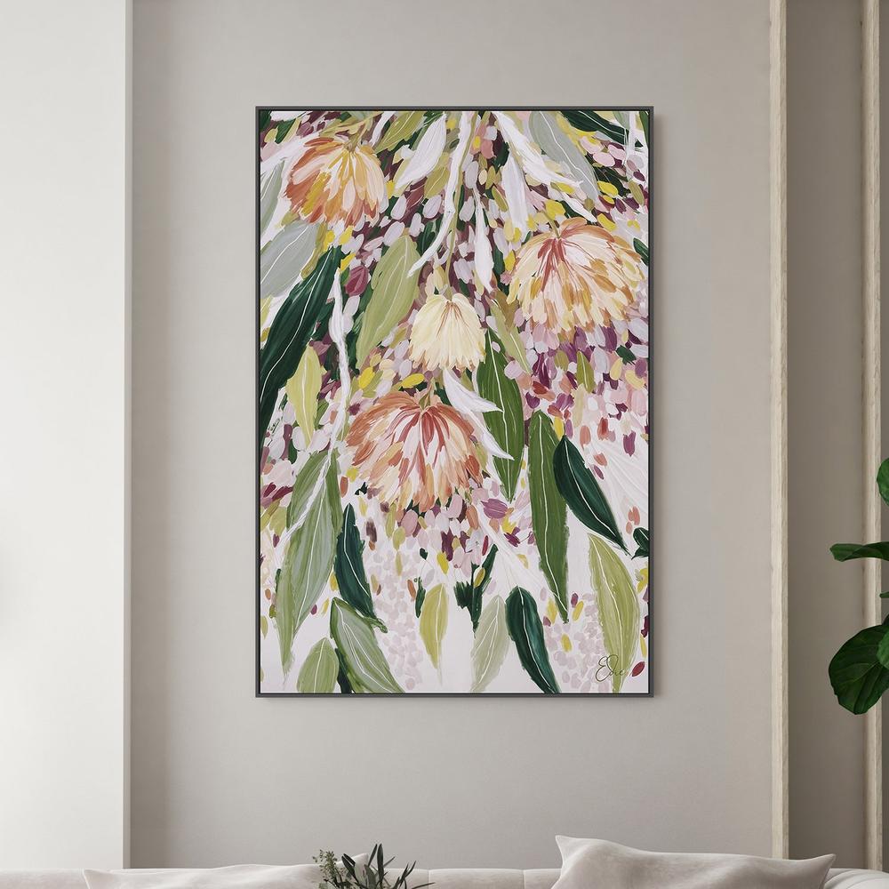 Vibrant Floral Cascade, Style B-by-Edie-wall-art-print-canvas-poster-framed-Gioia