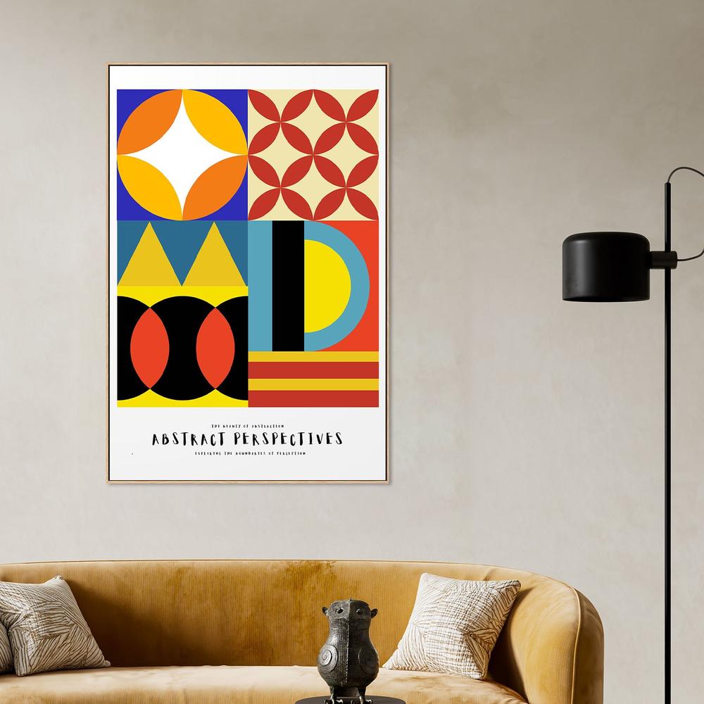 Vibrant Geometric Abstract-by-RS LAB STUDIO-wall-art-print-canvas-poster-framed-Gioia
