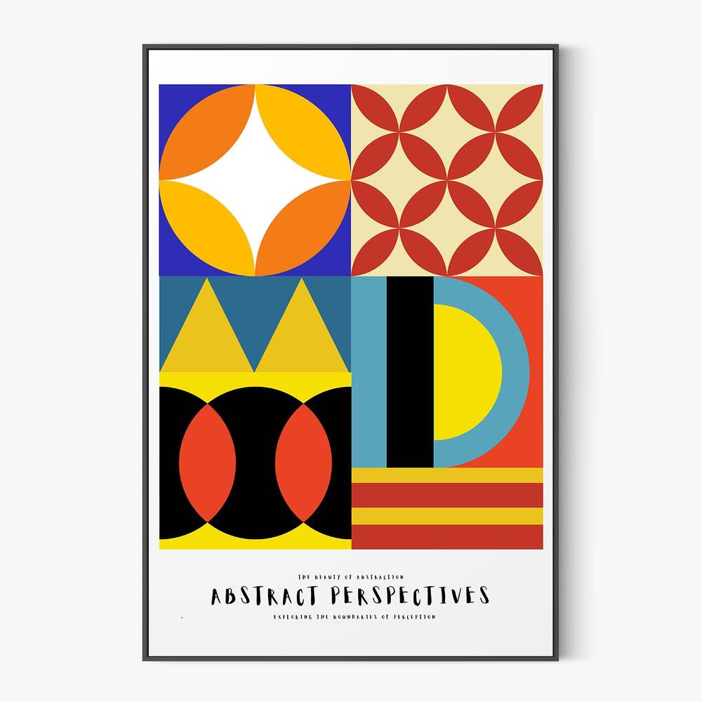 Vibrant Geometric Abstract-by-RS LAB STUDIO-wall-art-print-canvas-poster-framed-Gioia
