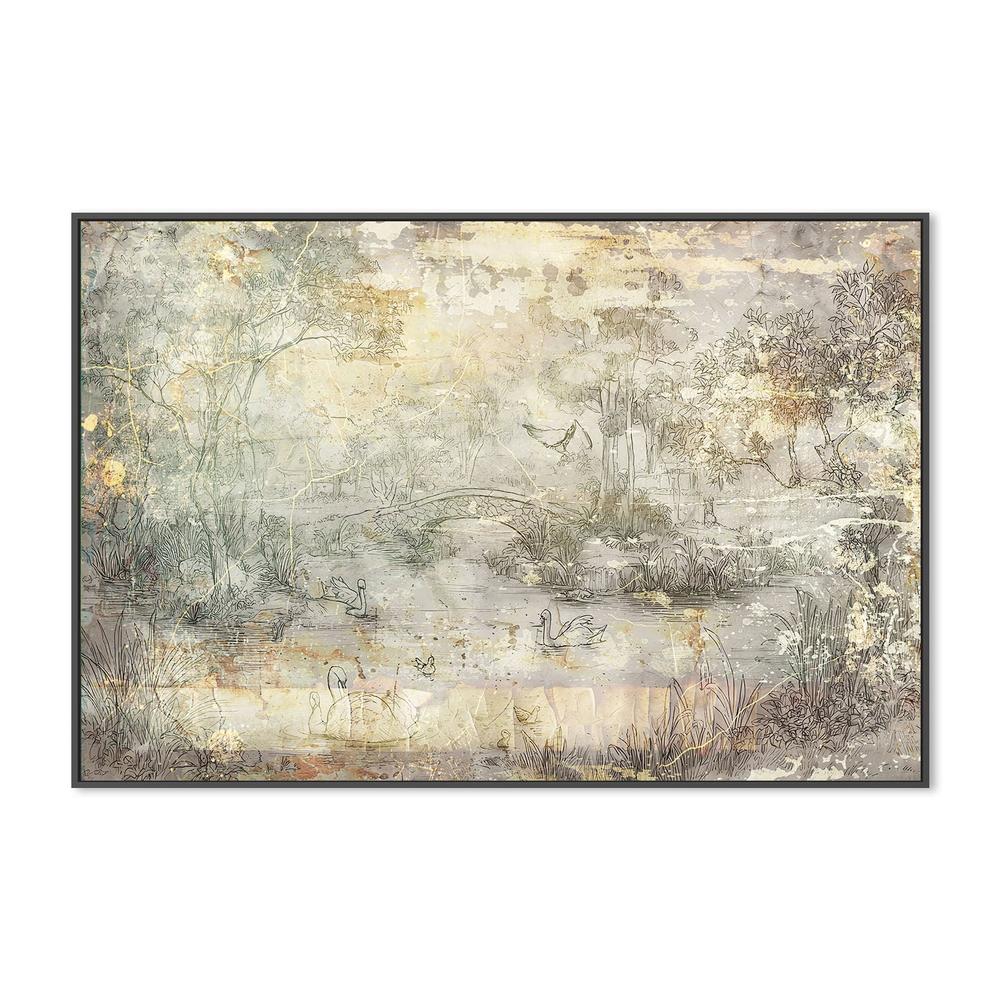 wall-art-print-canvas-poster-framed-Vintage Bridge Landscape-3