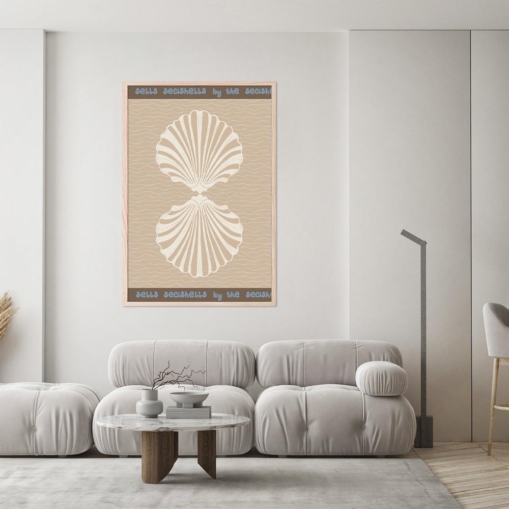 Vintage Coastal Seashells-by-Radhika Modi-wall-art-print-canvas-poster-framed-Gioia