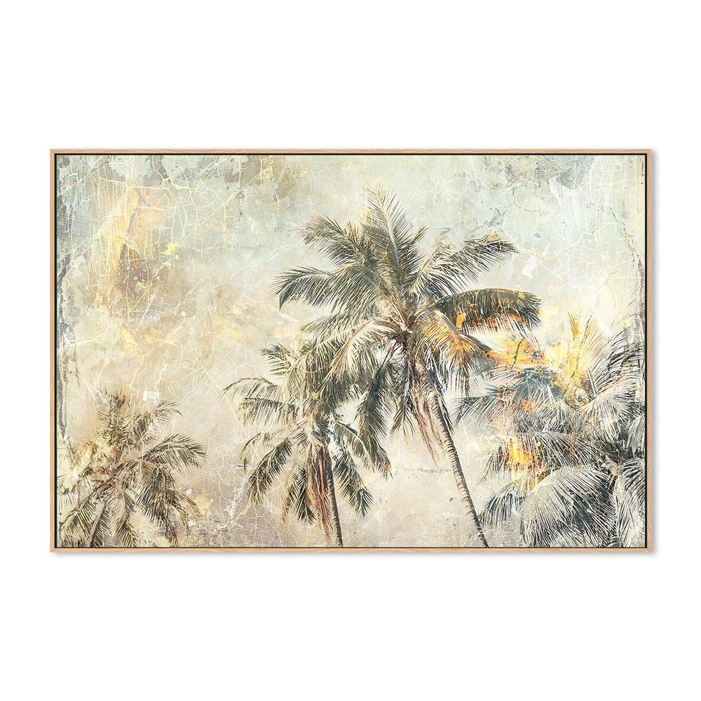 wall-art-print-canvas-poster-framed-Vintage Palm Trees-4