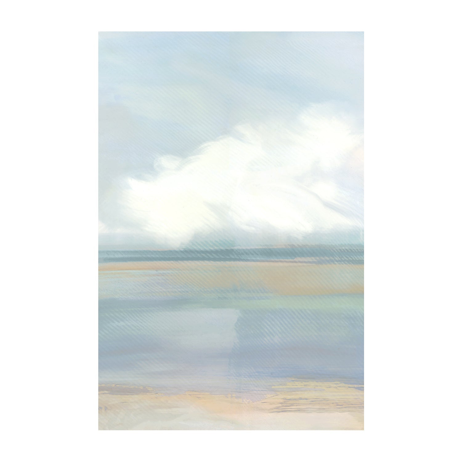 wall-art-print-canvas-poster-framed-A Blue Soft Landscape , Style A, By Cartissi , By cartissi , By cartissi-1