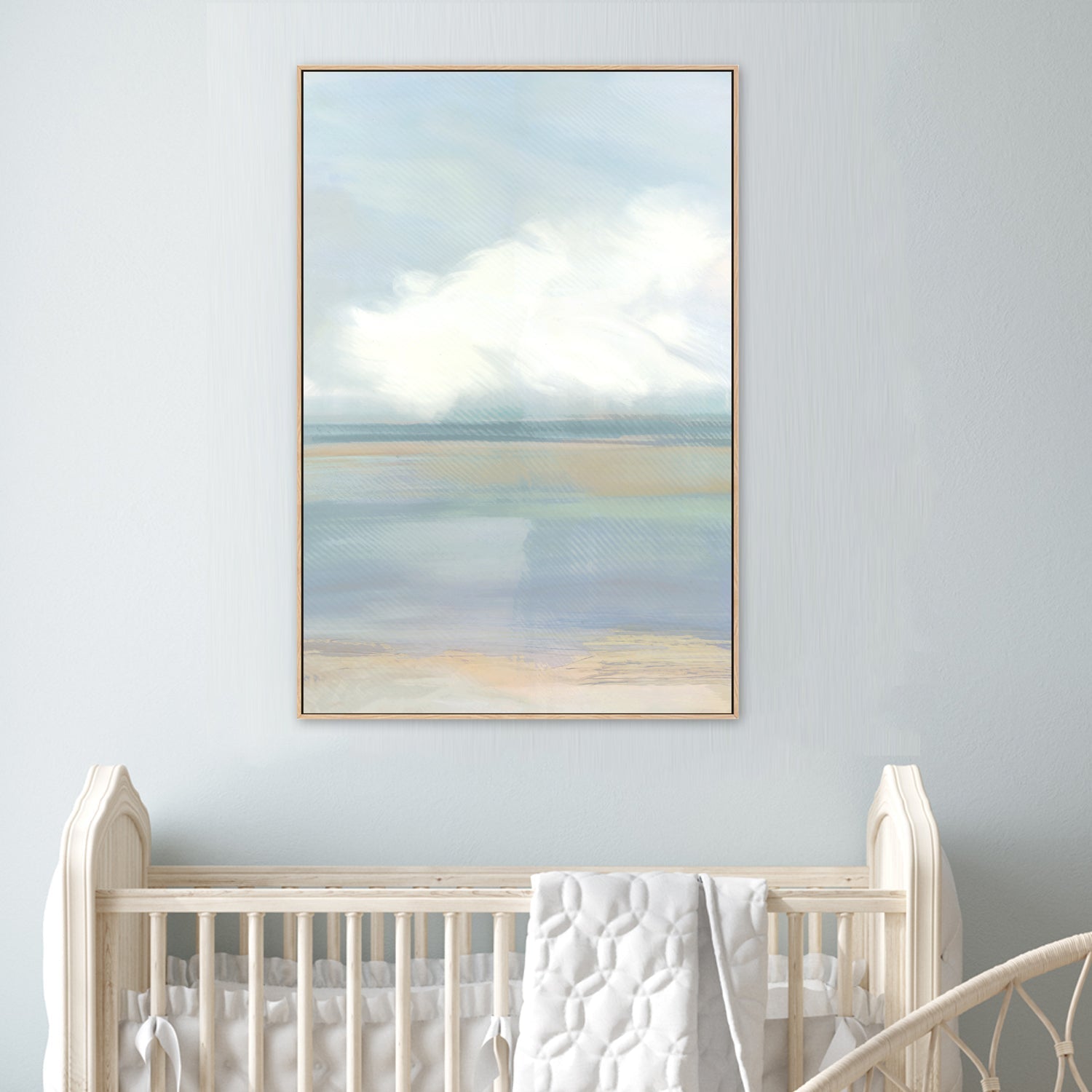 wall-art-print-canvas-poster-framed-A Blue Soft Landscape , Style A, By Cartissi , By cartissi , By cartissi-2