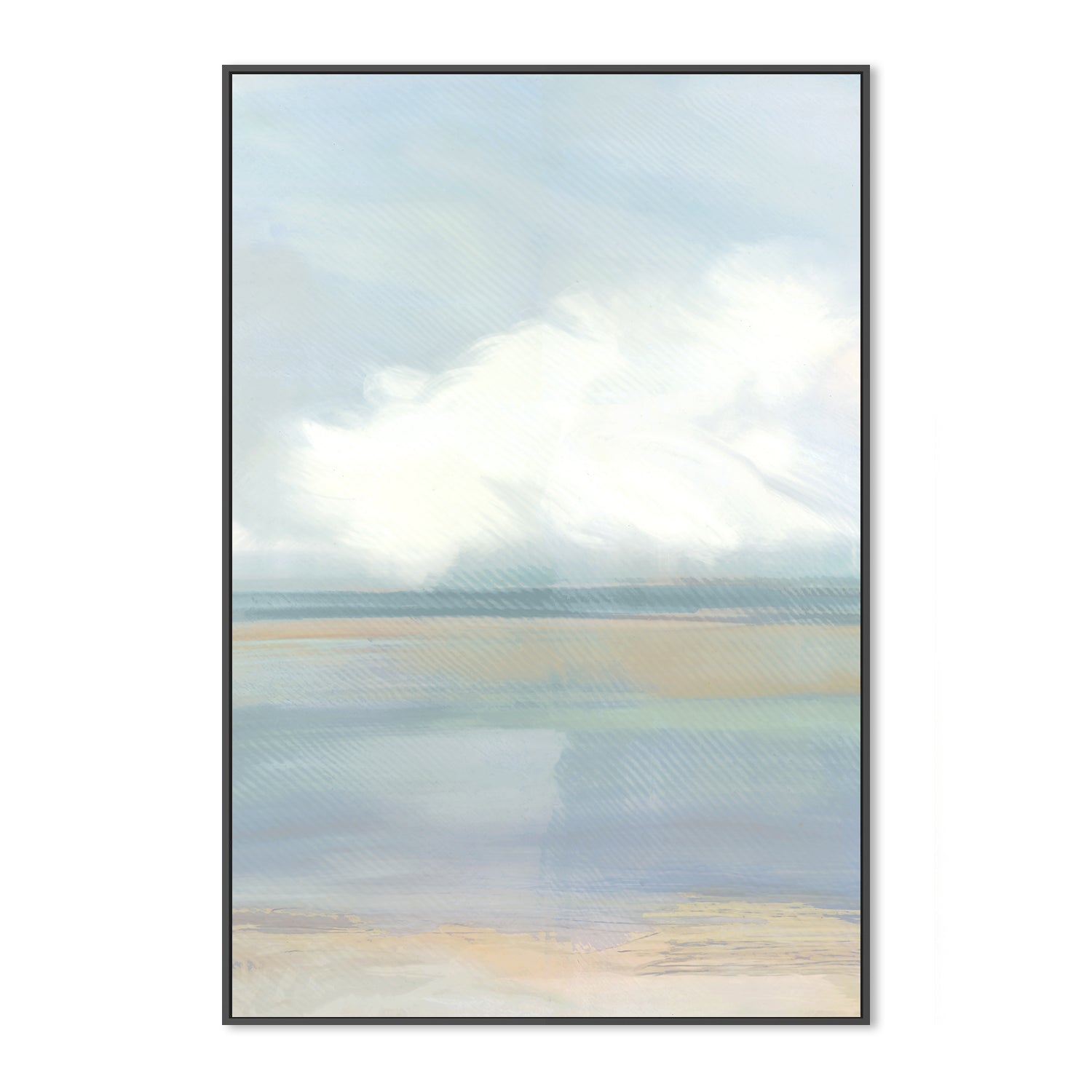 wall-art-print-canvas-poster-framed-A Blue Soft Landscape , Style A, By Cartissi , By cartissi , By cartissi-3