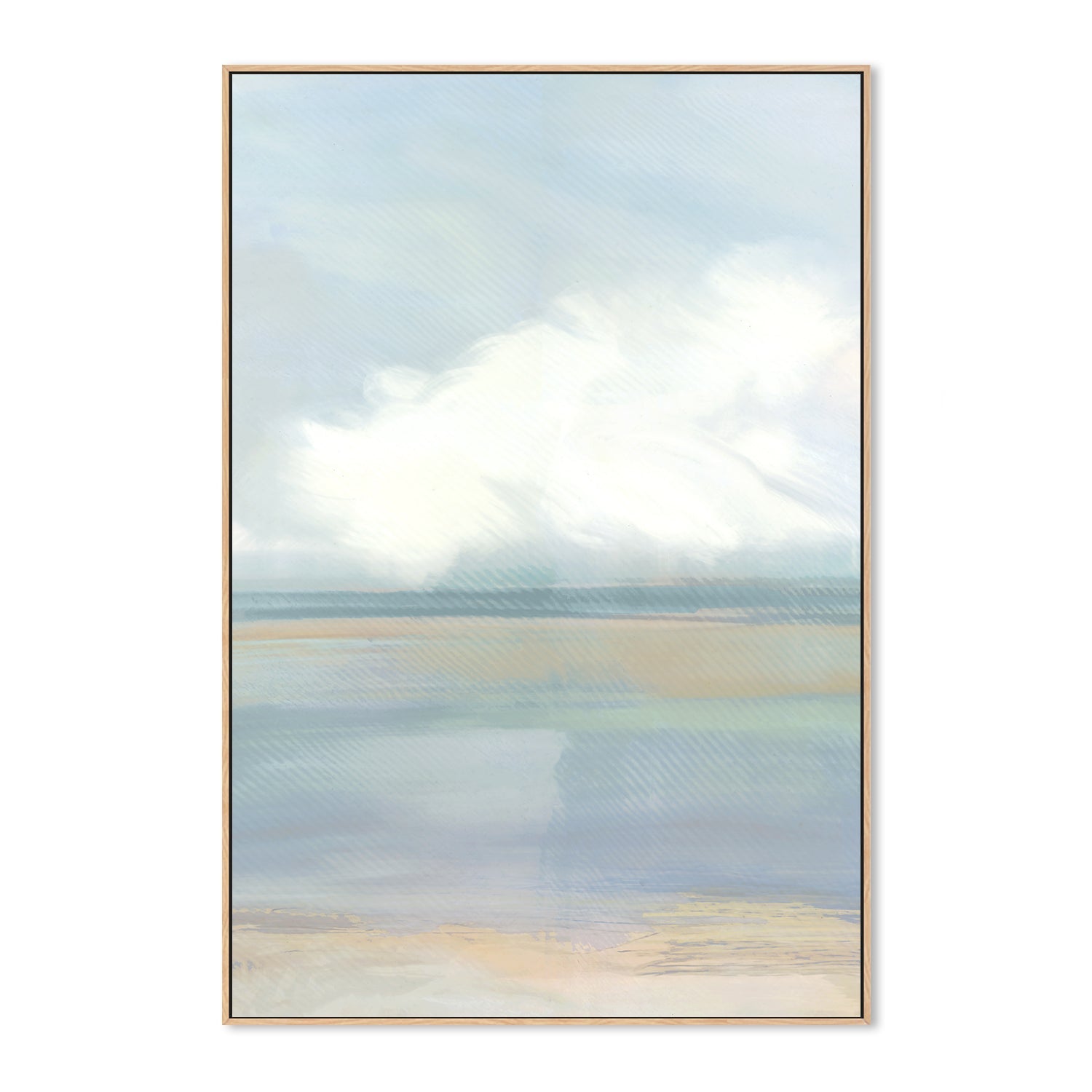 wall-art-print-canvas-poster-framed-A Blue Soft Landscape , Style A, By Cartissi , By cartissi , By cartissi-4