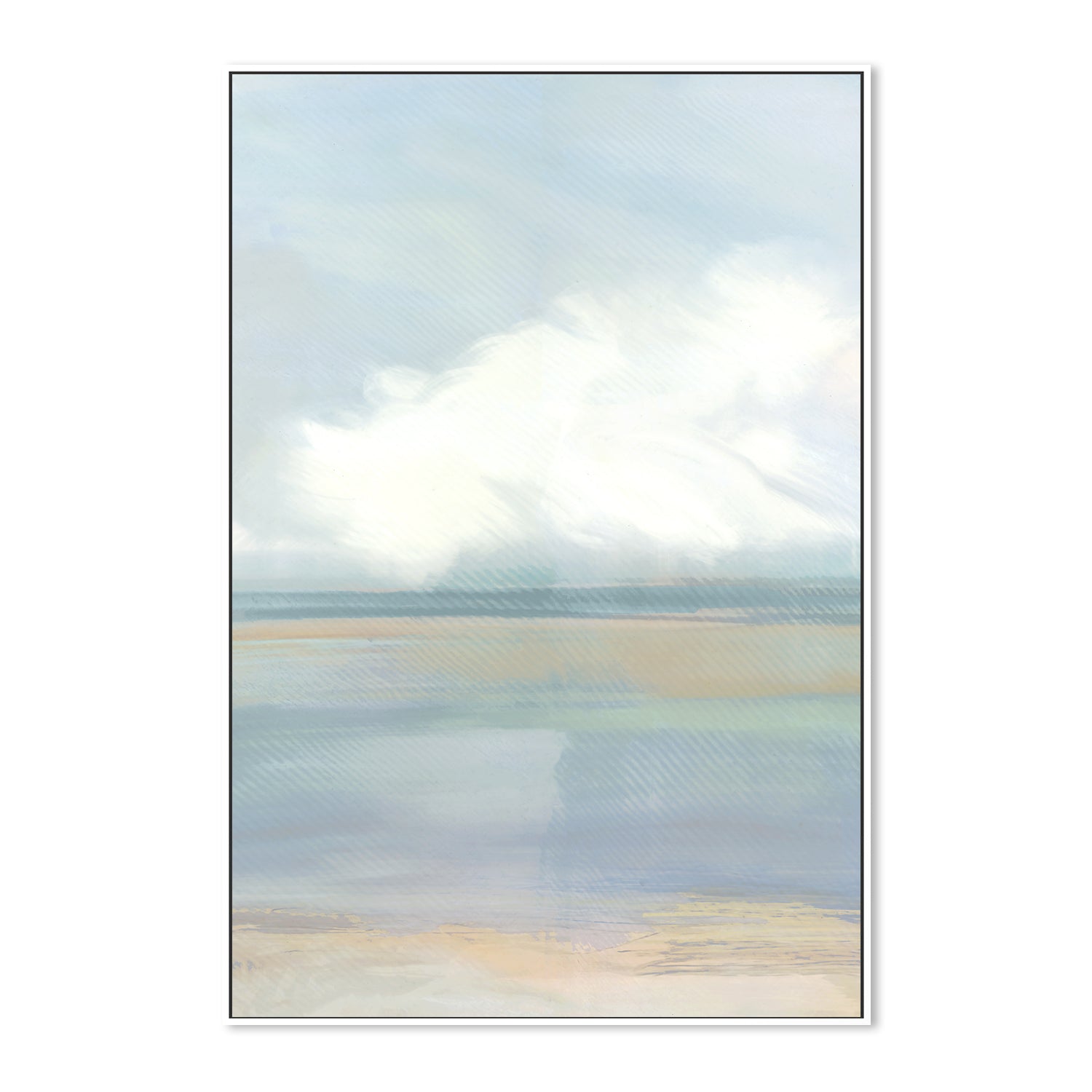 wall-art-print-canvas-poster-framed-A Blue Soft Landscape , Style A, By Cartissi , By cartissi , By cartissi-5