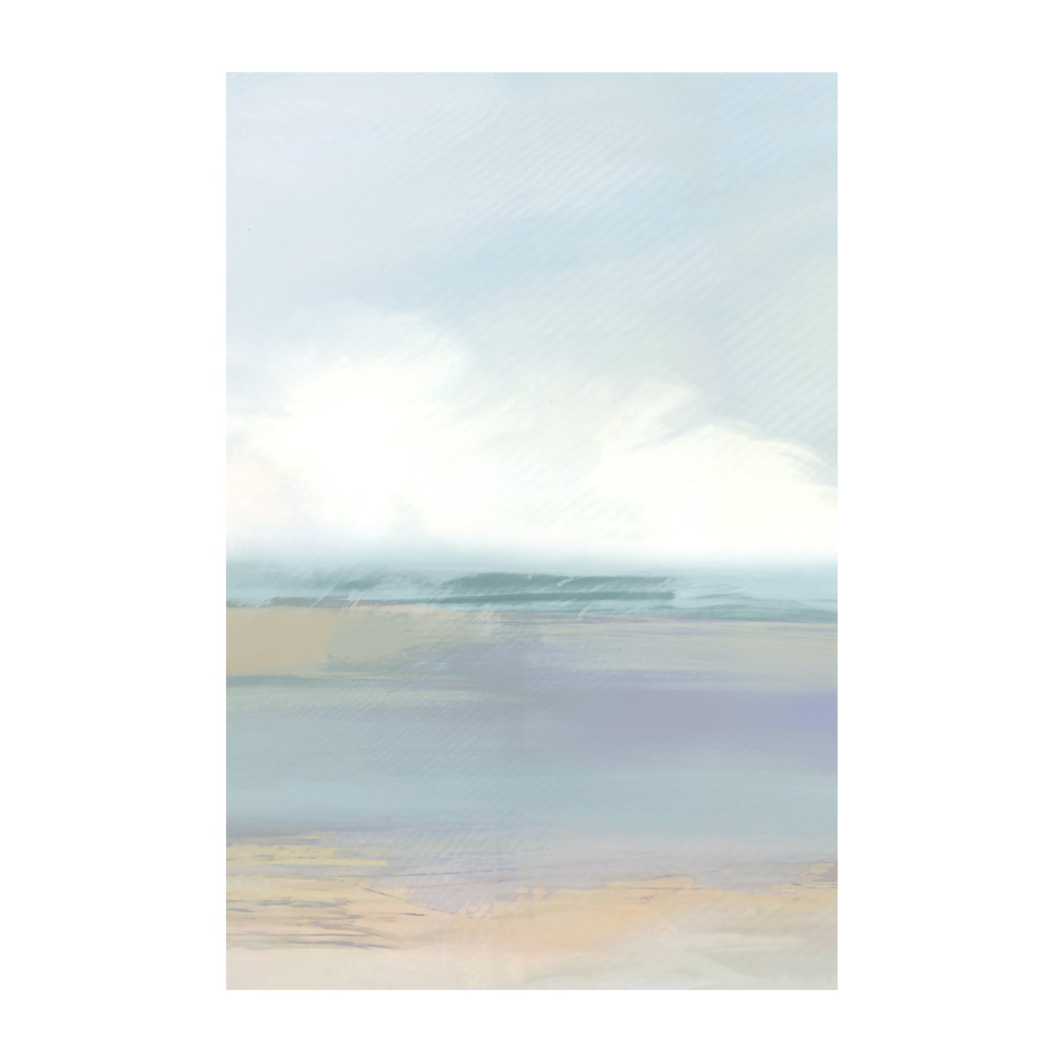 wall-art-print-canvas-poster-framed-A Blue Soft Landscape , Style B, By Cartissi , By cartissi , By cartissi-1