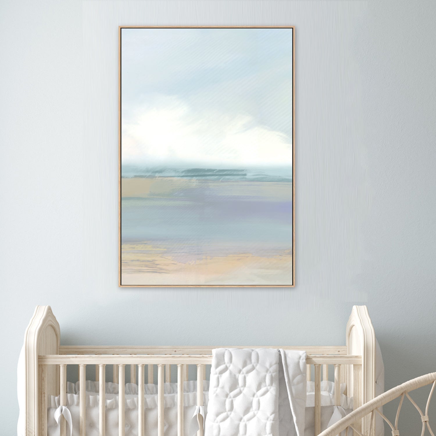 wall-art-print-canvas-poster-framed-A Blue Soft Landscape , Style B, By Cartissi , By cartissi , By cartissi-2