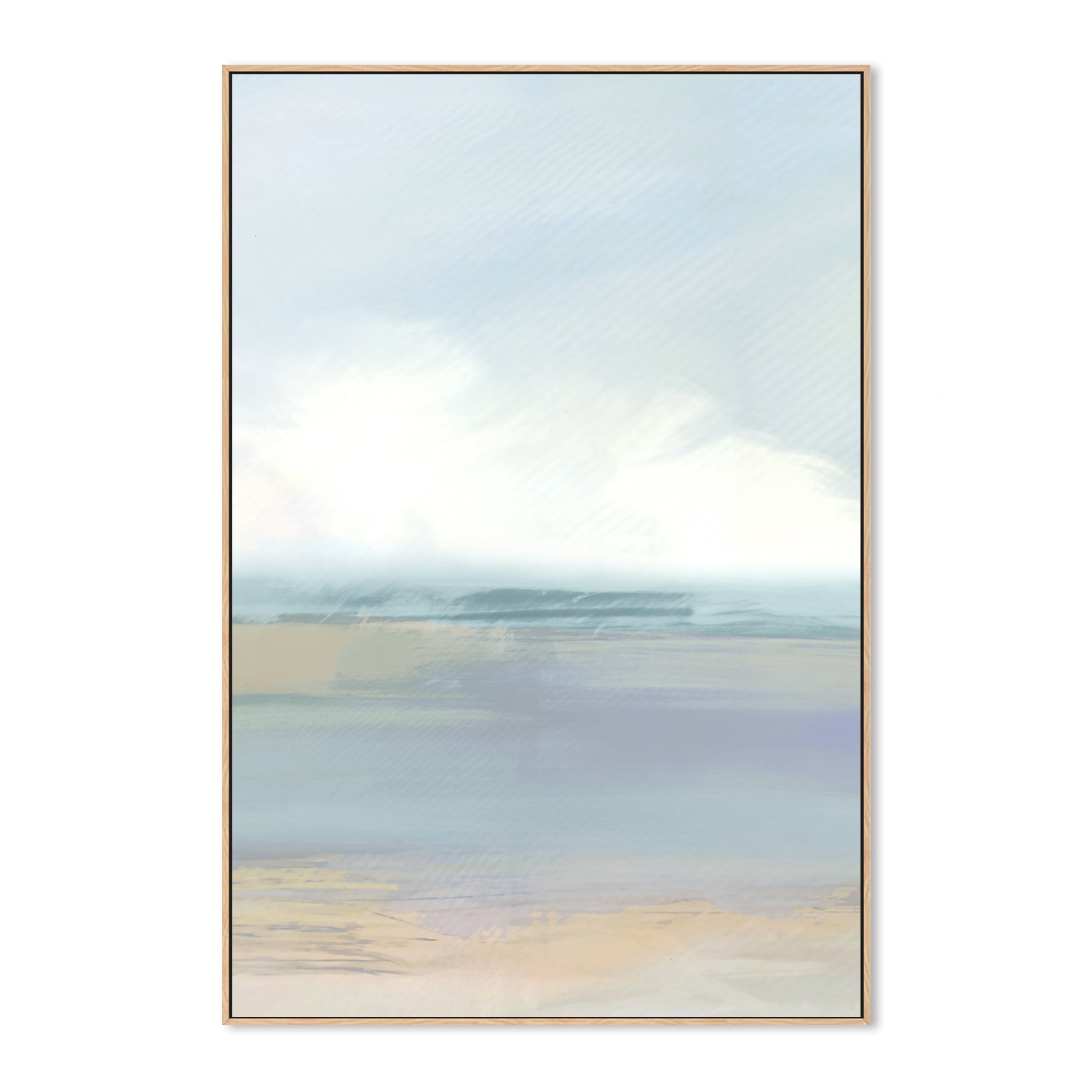 wall-art-print-canvas-poster-framed-A Blue Soft Landscape , Style B, By Cartissi , By cartissi , By cartissi-4