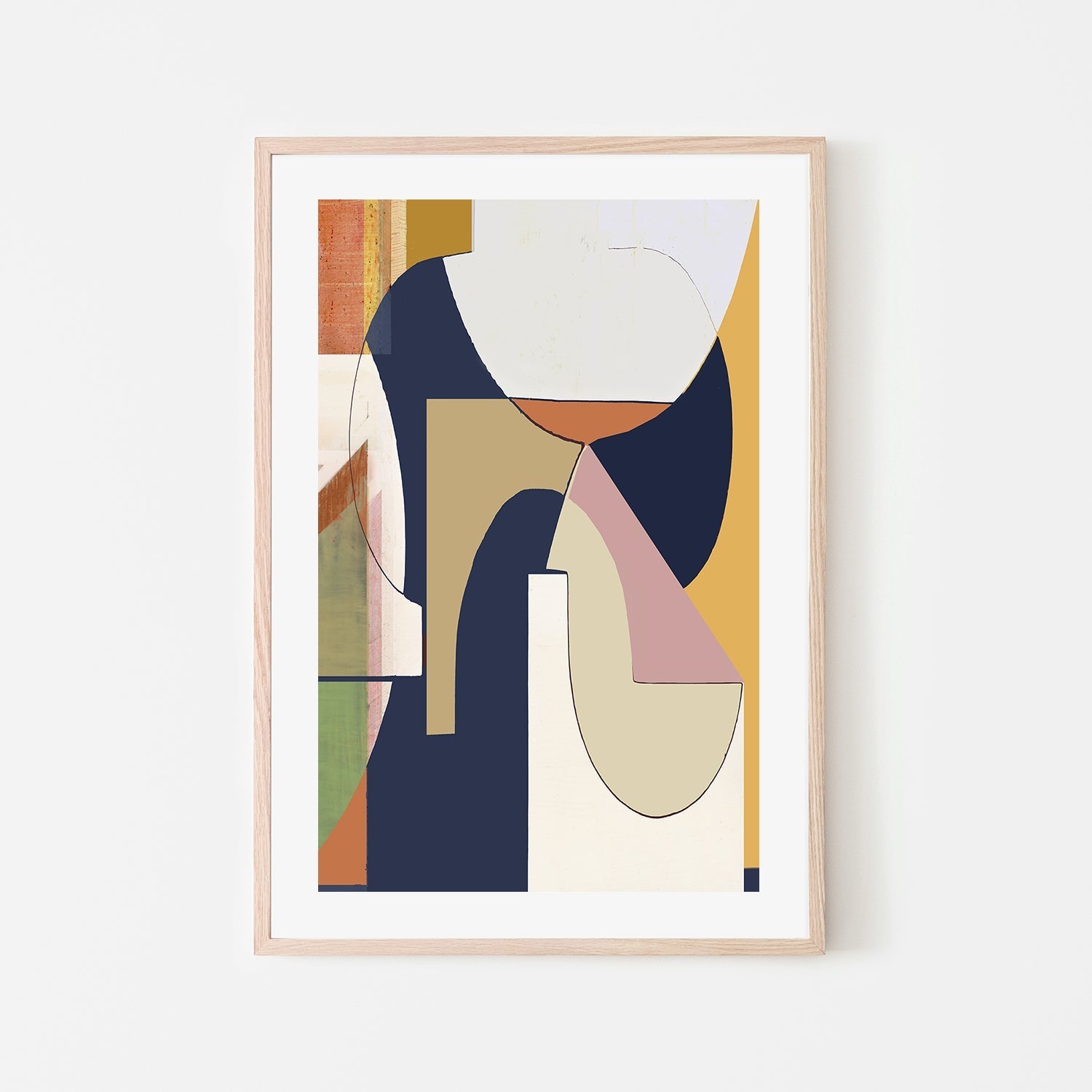 wall-art-print-canvas-poster-framed-A Burgandy Abstract , Style A, By Cartissi , By cartissi , By cartissi-6