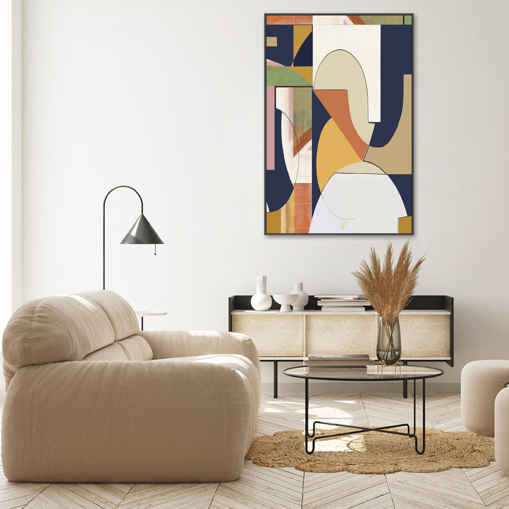wall-art-print-canvas-poster-framed-A Burgandy Abstract , Style B, By Cartissi , By Cartissi , By Cartissi-2