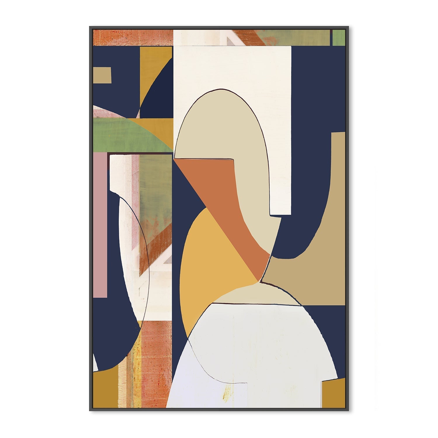 wall-art-print-canvas-poster-framed-A Burgandy Abstract , Style B, By Cartissi , By Cartissi , By Cartissi-3