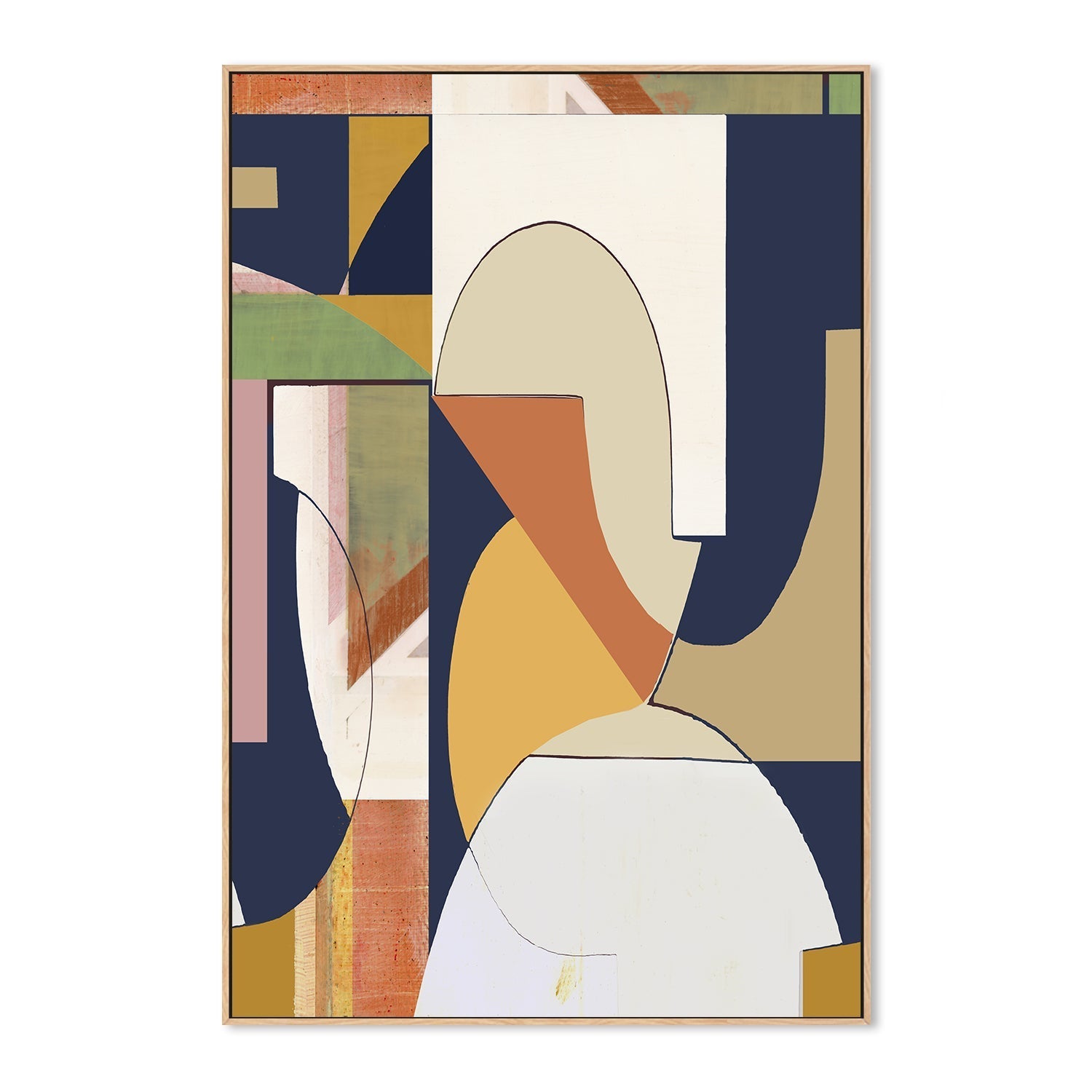 wall-art-print-canvas-poster-framed-A Burgandy Abstract , Style B, By Cartissi , By Cartissi , By Cartissi-4