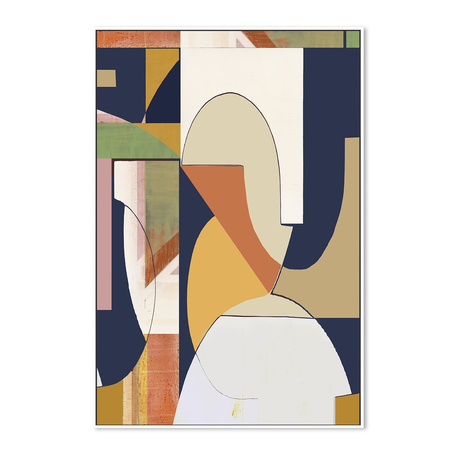 wall-art-print-canvas-poster-framed-A Burgandy Abstract , Style B, By Cartissi , By Cartissi , By Cartissi-5