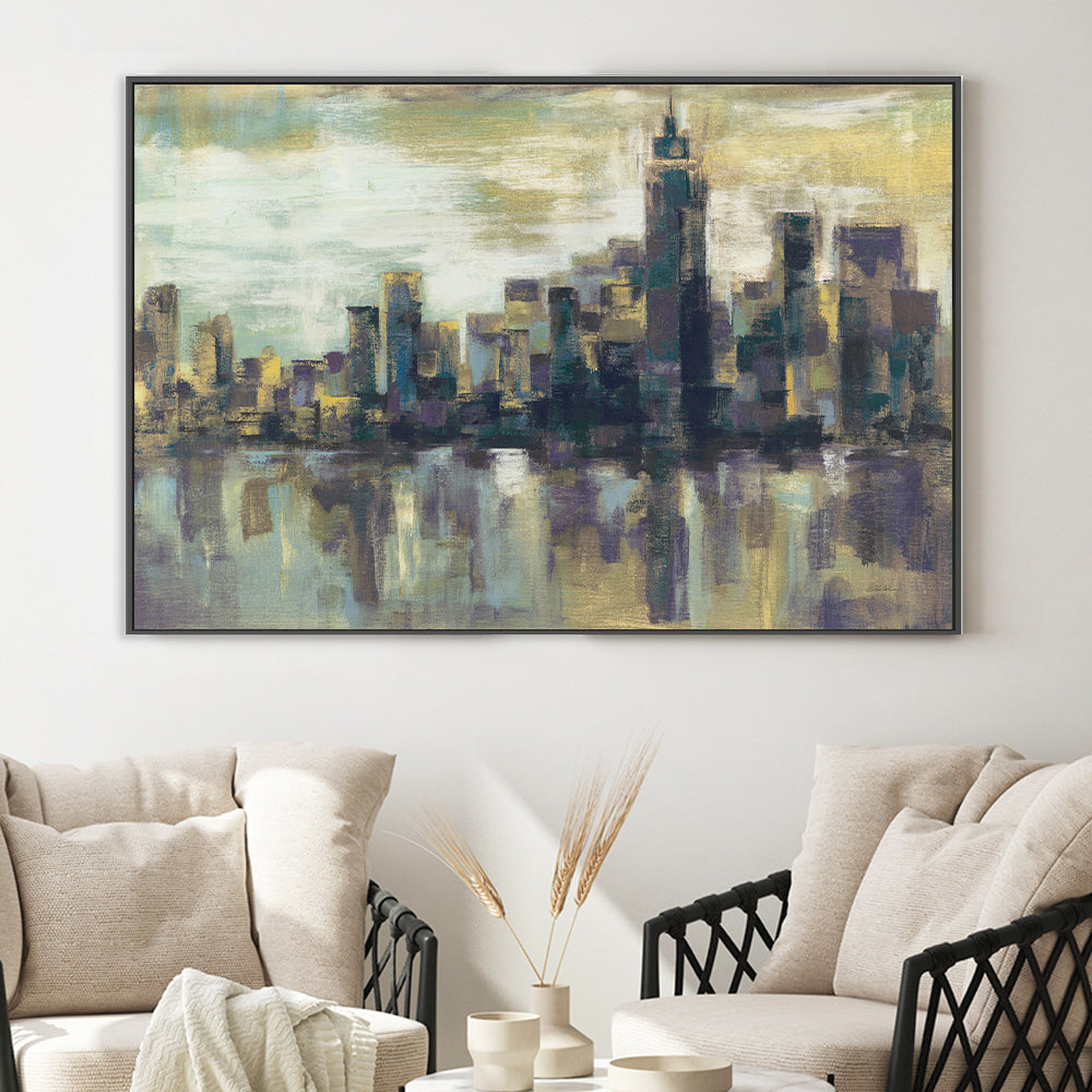 wall-art-print-canvas-poster-framed-A Colorful Day in Manhattan-by-Silvia Vassileva-Gioia Wall Art