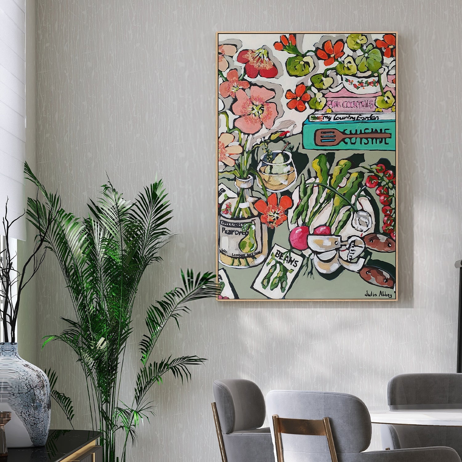 wall-art-print-canvas-poster-framed-A Country Table-2