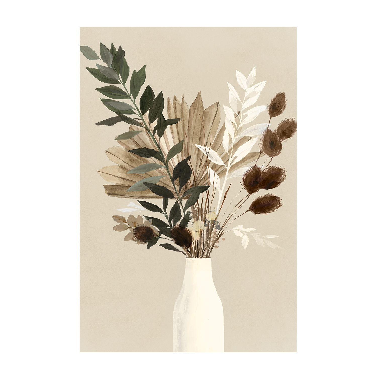 wall-art-print-canvas-poster-framed-A Dried Bundle, Style B , By Isabelle Z-1