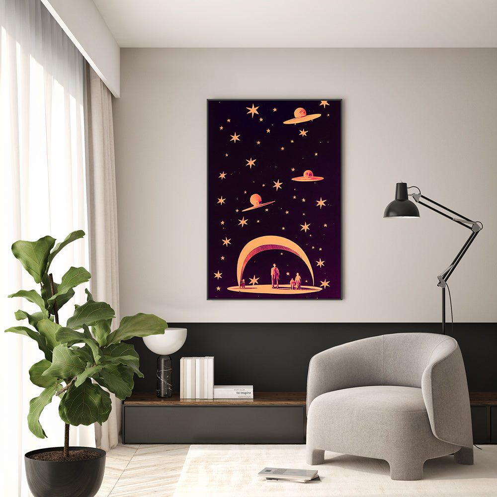 wall-art-print-canvas-poster-framed-A Galactic Dream , By Treechild-GIOIA-WALL-ART