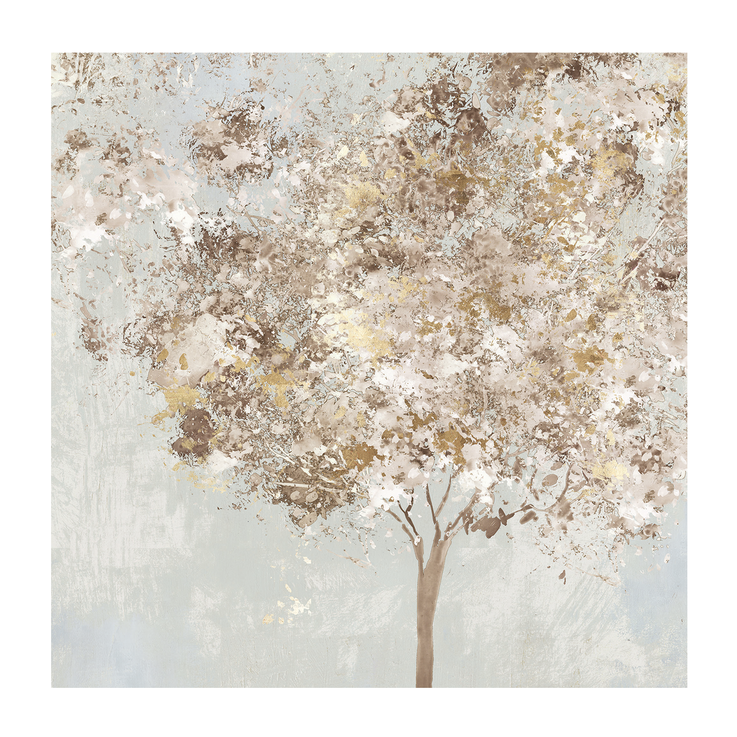 wall-art-print-canvas-poster-framed-A Golden Shimmering Tree-1