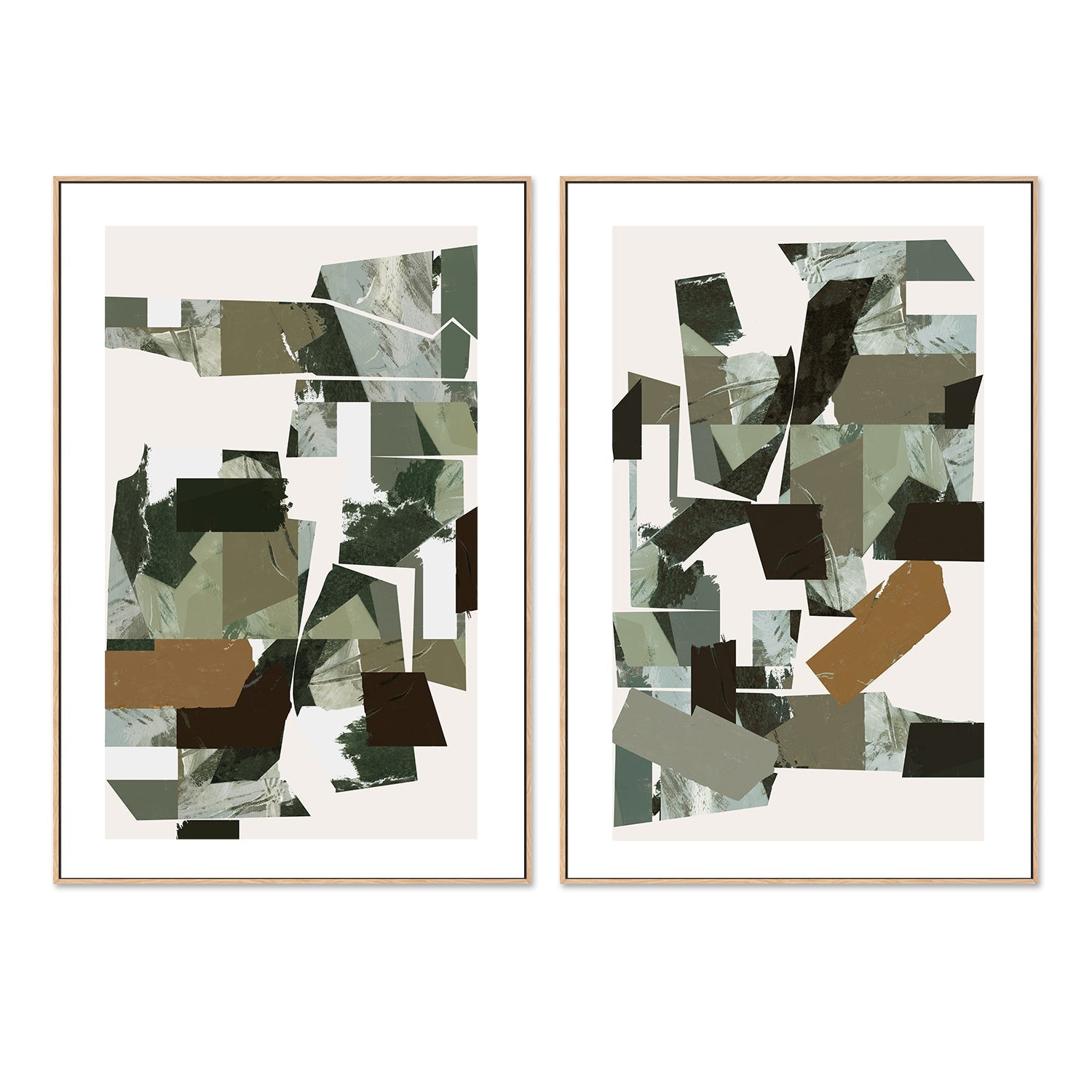 wall-art-print-canvas-poster-framed-A Green Endeavour , Style A & B , Set Of 2 , By Cartissi , By cartissi-5