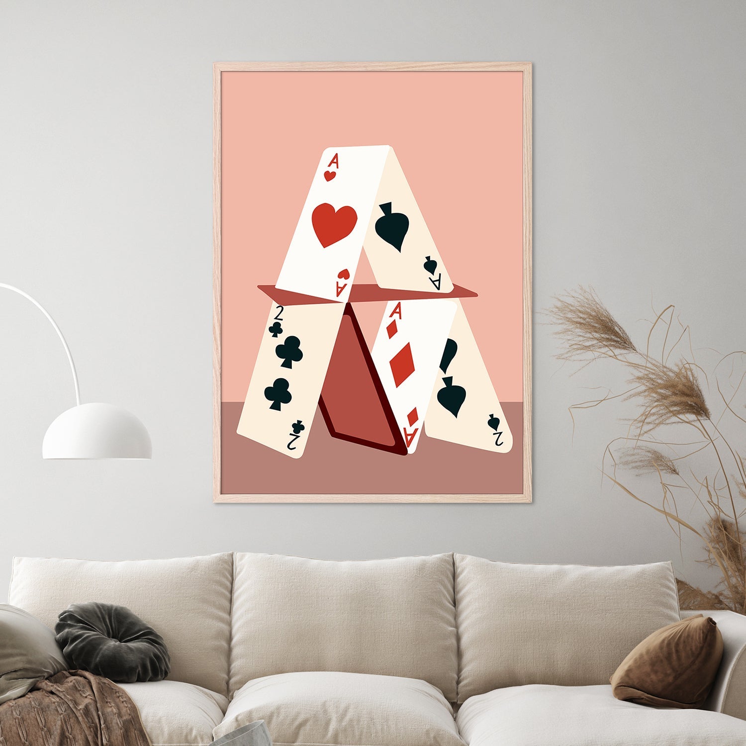 wall-art-print-canvas-poster-framed-A House Made of Cards-2
