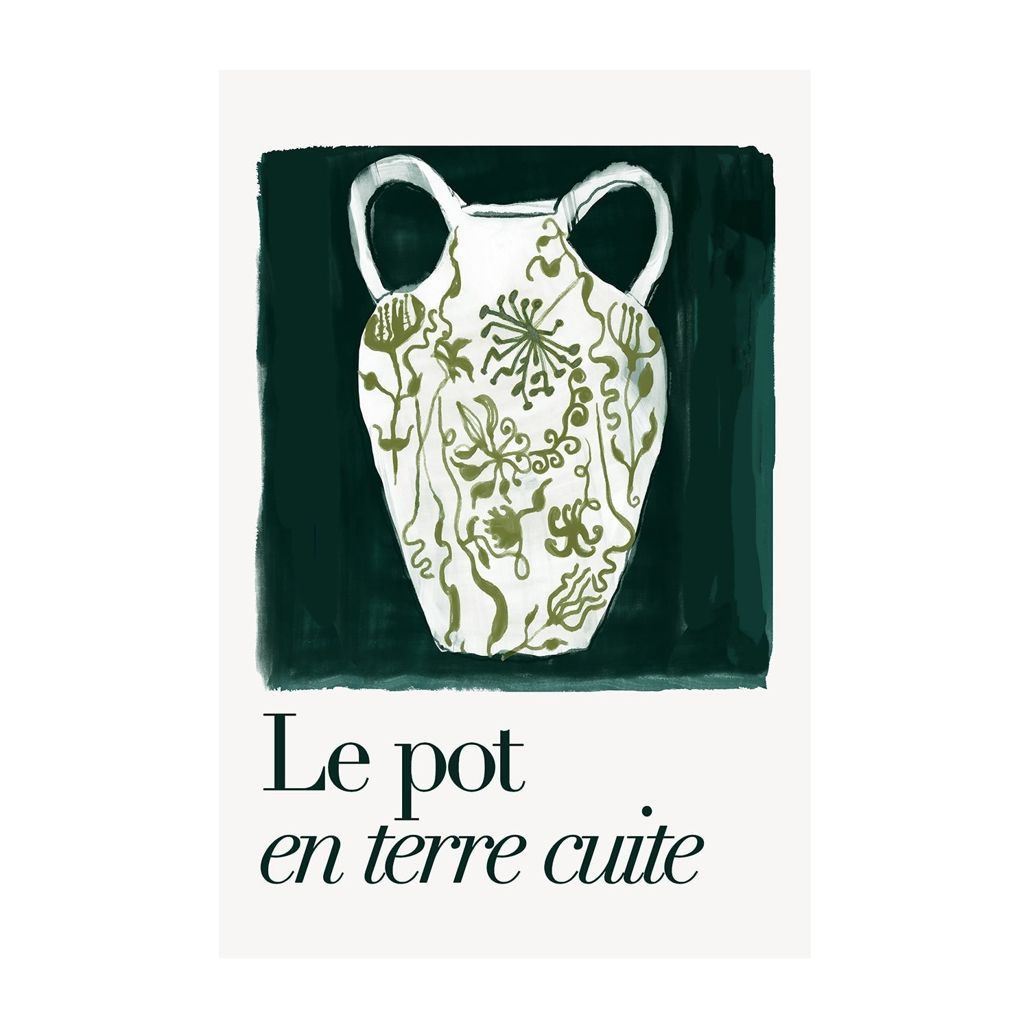 wall-art-print-canvas-poster-framed-A Le Pot en Terre Cuite , By Cartissi , By cartissi-1