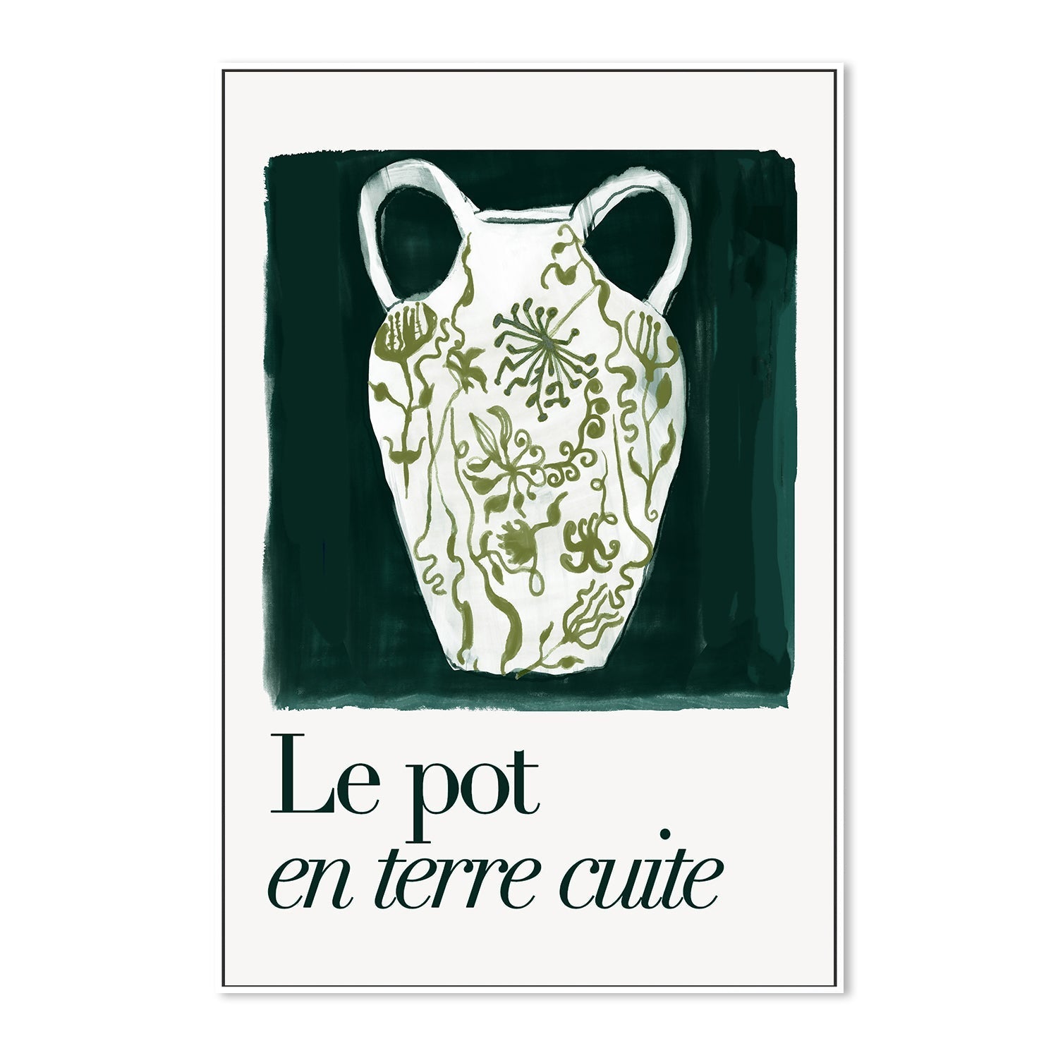 wall-art-print-canvas-poster-framed-A Le Pot en Terre Cuite , By Cartissi , By cartissi-5