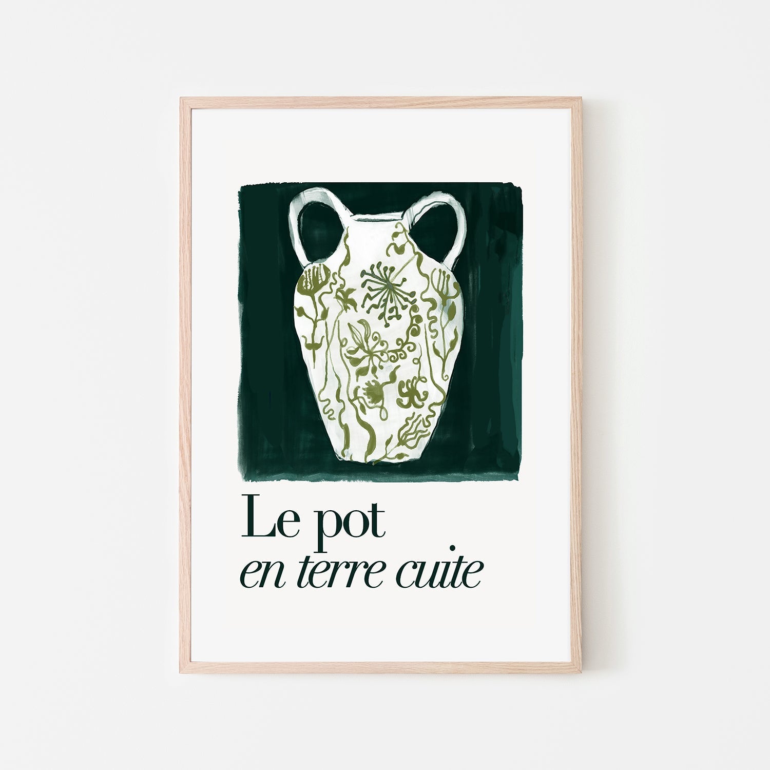 wall-art-print-canvas-poster-framed-A Le Pot en Terre Cuite , By Cartissi , By cartissi-6