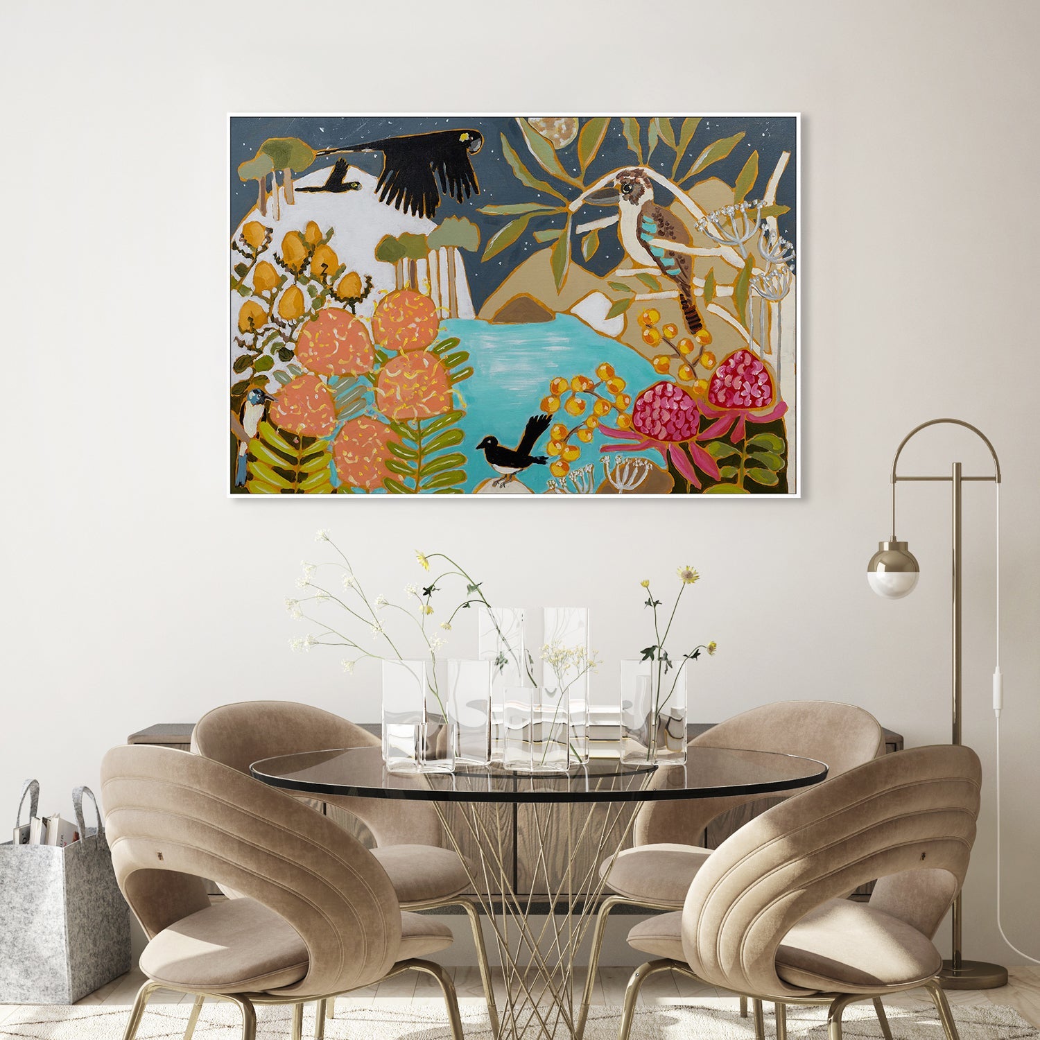 wall-art-print-canvas-poster-framed-A Moonlit Night-9