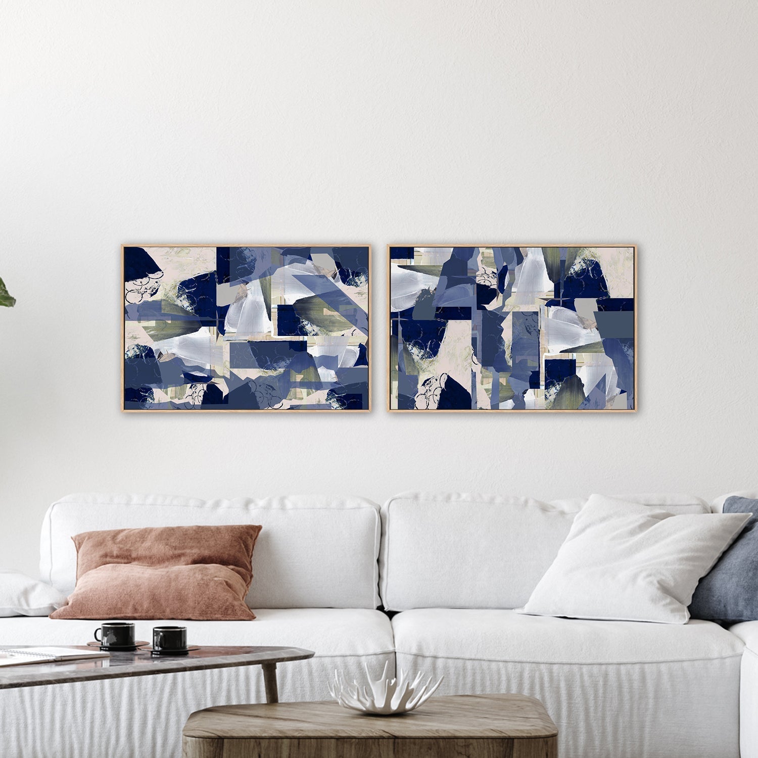 wall-art-print-canvas-poster-framed-A Music For The Earth , Style A & B, Set Of 2 , By Cartissi , By cartissi-1