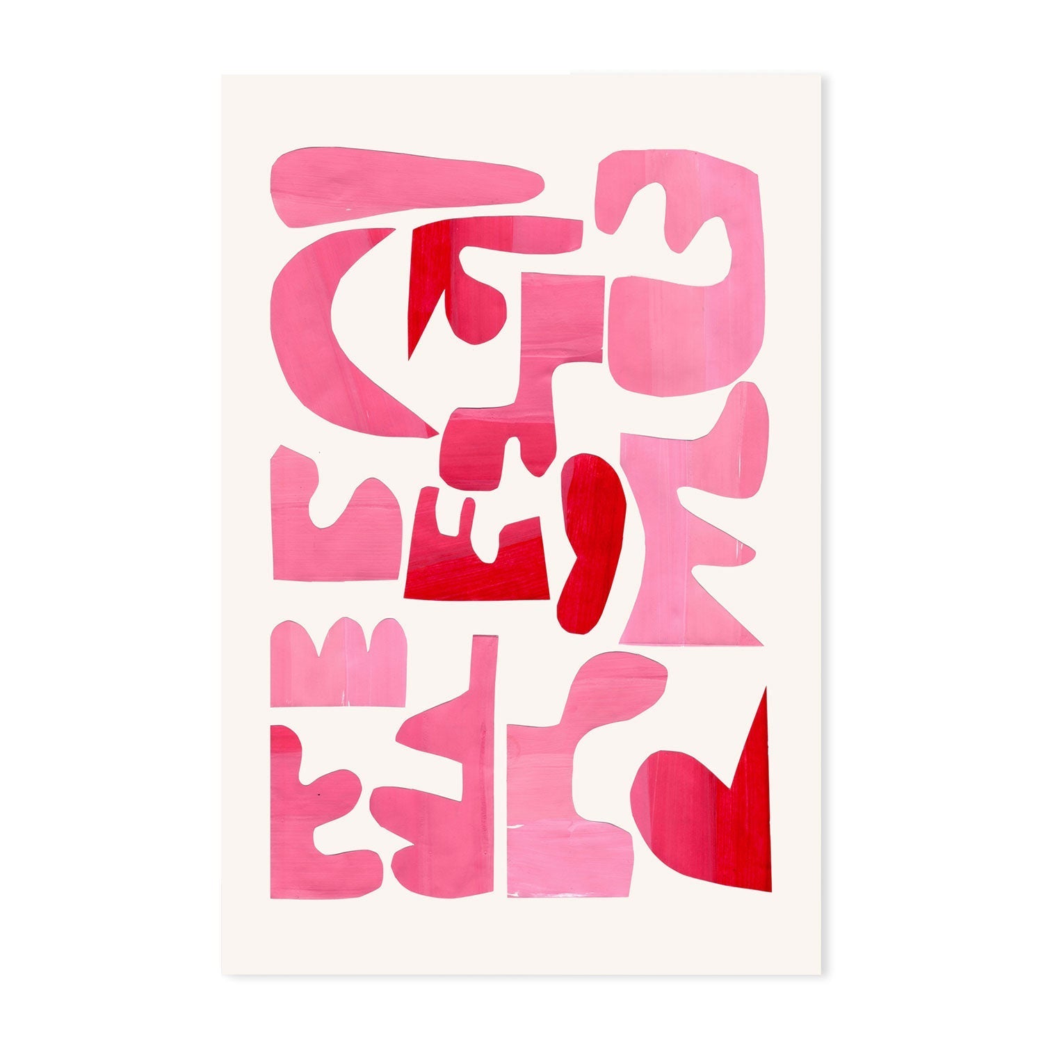 wall-art-print-canvas-poster-framed-A Pink Puzzle , By Ejaaz Haniff-GIOIA-WALL-ART