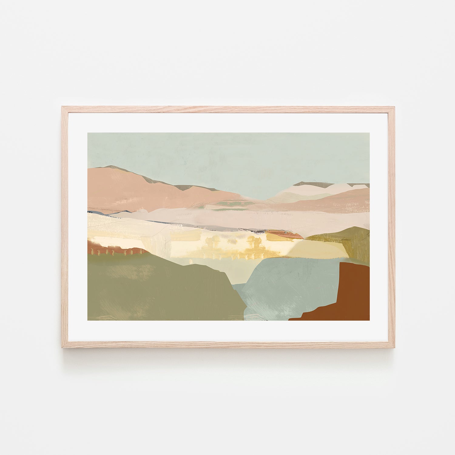wall-art-print-canvas-poster-framed-A Pink Sandy Dunes , Style A, By Cartissi , By cartissi-6