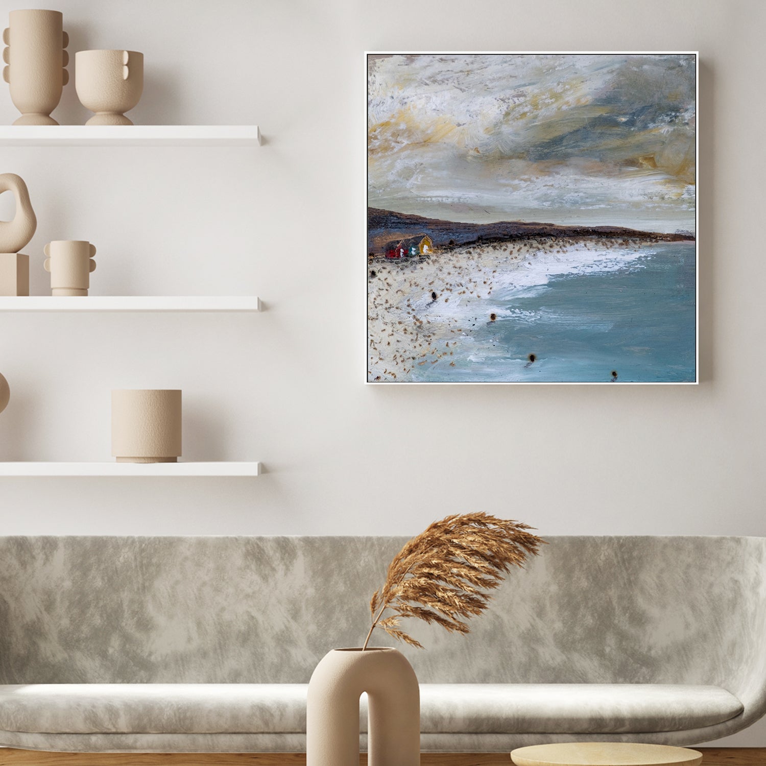 wall-art-print-canvas-poster-framed-A seculded beach-by-Louise O'Hara-Gioia Wall Art