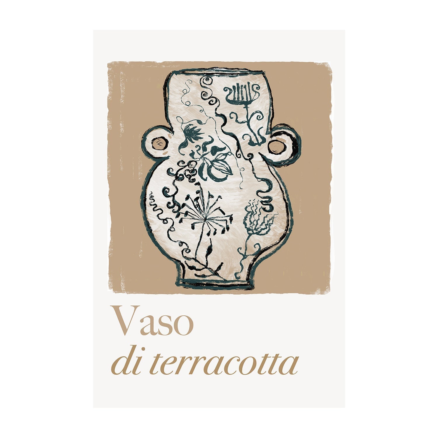 wall-art-print-canvas-poster-framed-A Vaso di Terracotta , By Cartissi , By cartissi-1
