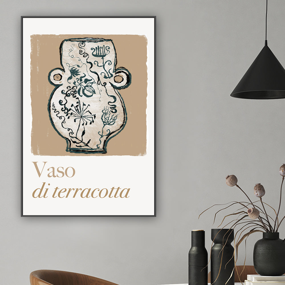 wall-art-print-canvas-poster-framed-A Vaso di Terracotta , By Cartissi , By cartissi-2