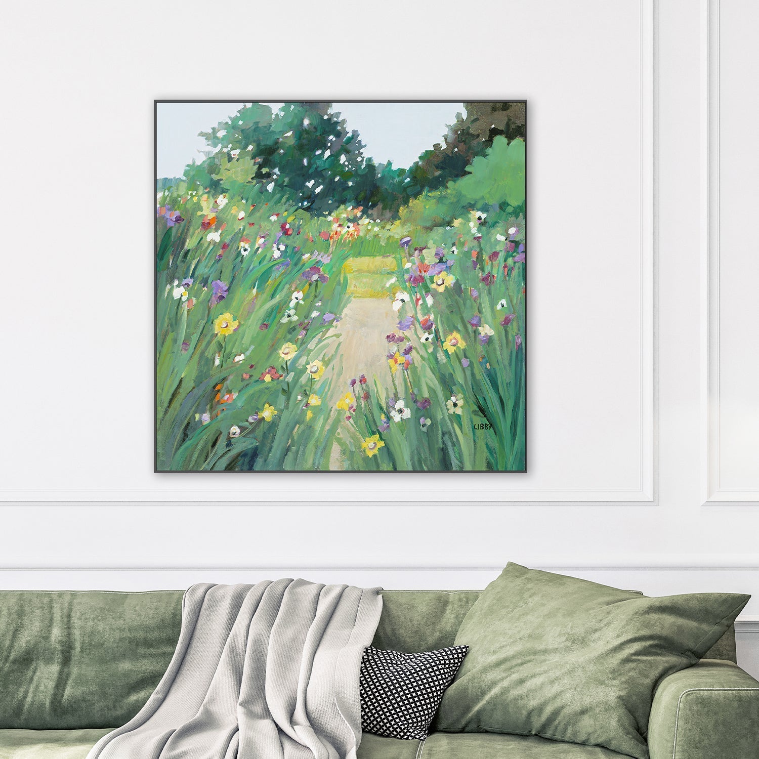 wall-art-print-canvas-poster-framed-A Walk In The Park , By Libby Anderson-2